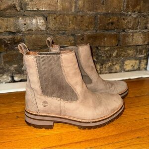 Timberland Light Brown Leather Chelsea Boots